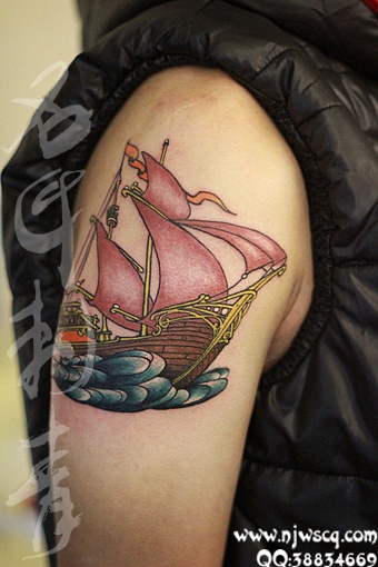 南京纹身店名匠刺青帆船纹身名匠纹身